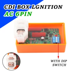 6 Pin Motorcycle Ignition Ignite System Unit AC CDI Box With DIP Switch For TITAN KS ML XLR XL 125 TITAN99 CBX XR 200 NX 150 350