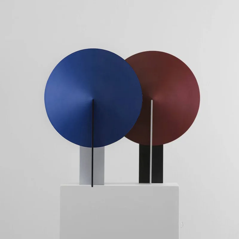 Postmodern Minimalist Rotundity Metal Floor Lamp Designer Art Ornament Living Room Bedroom Headboard Study Hotel LED Table Light