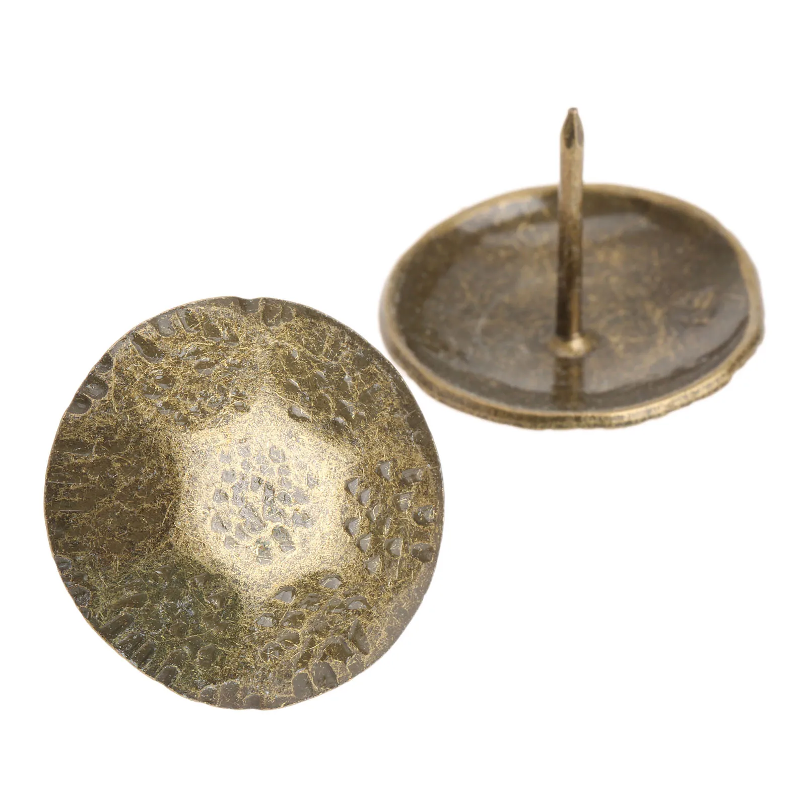 50Pcs 26x20mm Vintage Bronze Tacha Decorative Upholstery Nail Case Box Wall Door Sofa Furniture Decorative Tack Stud Pushpin