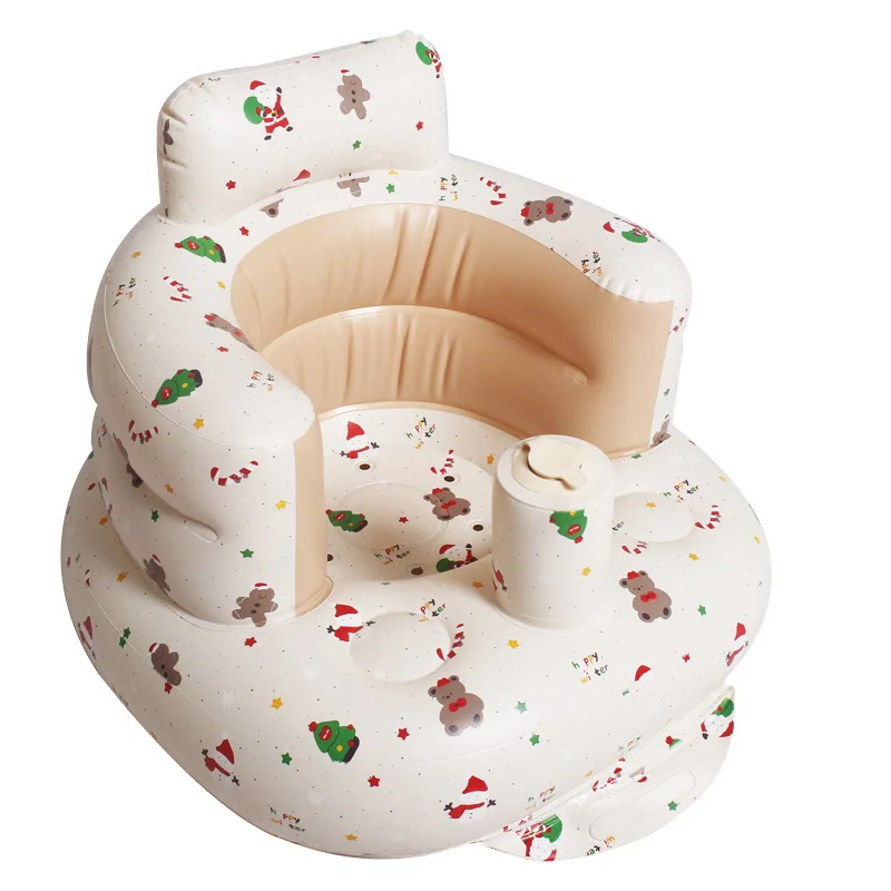 

Portable Inflatable Baby Seat for 3-36 Months, Toddler Sofa for Learning Sitting, Feeding, Travel, Camping and Play Baby Gifts