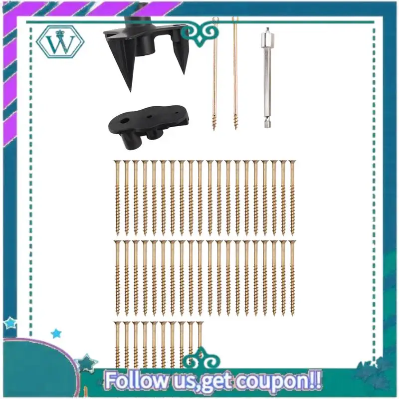 

AA92-Набор для ремонта пола, комплект больше не скрипает, устраняет скрипки пола, подходит для большинства деревянных полов ковров, используется для фиксации пола Dura