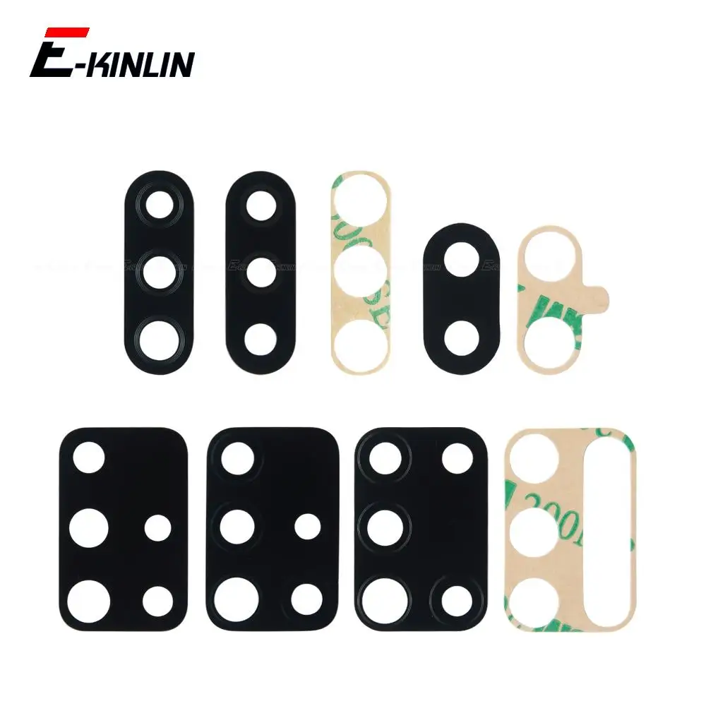2pcs\lot Rear Back Camera Lens Glass Repair Parts With Adhesive Glue Stickers For Samsung Galaxy A01 Core A11 A31 A51 A71 5G 4G