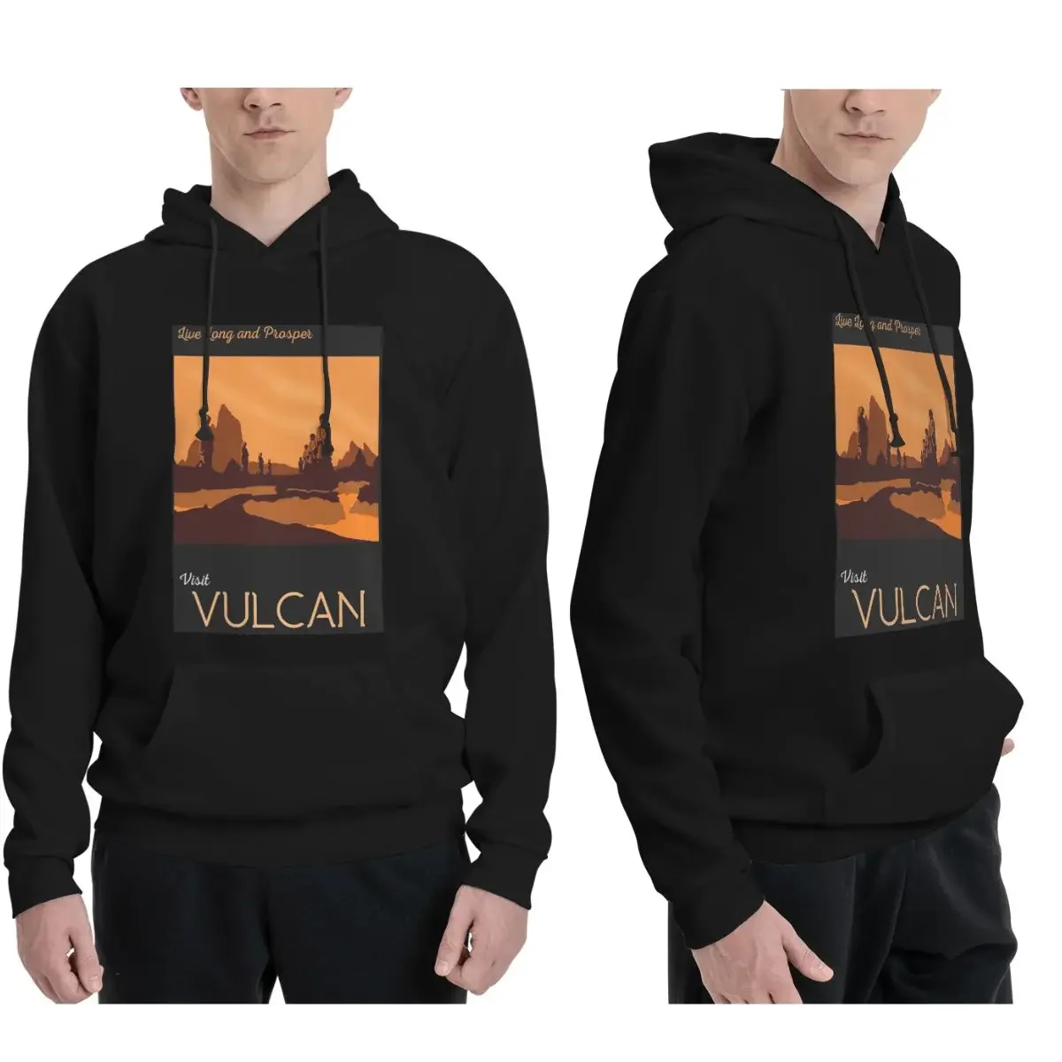 

Vulcan Travel Poster толстовки для мужчин и женщин повседневный пуловер толстовка в стиле хип-хоп с длинным рукавом с капюшоном осень-зима