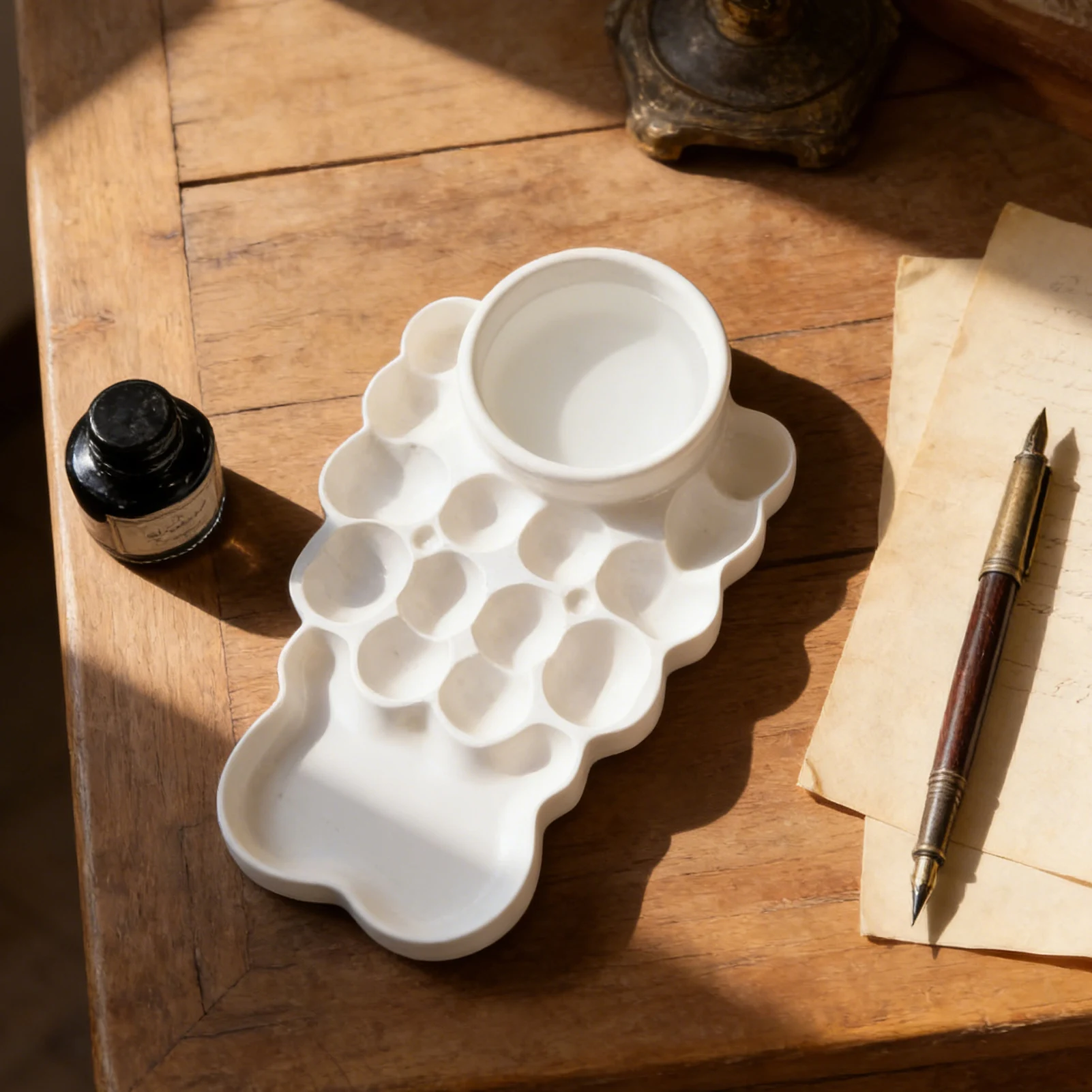 Acrylic Watercolor Palette Lightweight Durable Design for Artists Beginners