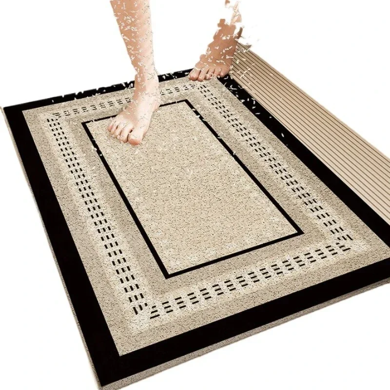 Bathroom floor mat, shower room non-slip foot mat, silk ring full shop, large size bathroom, elderly bathing water barrier