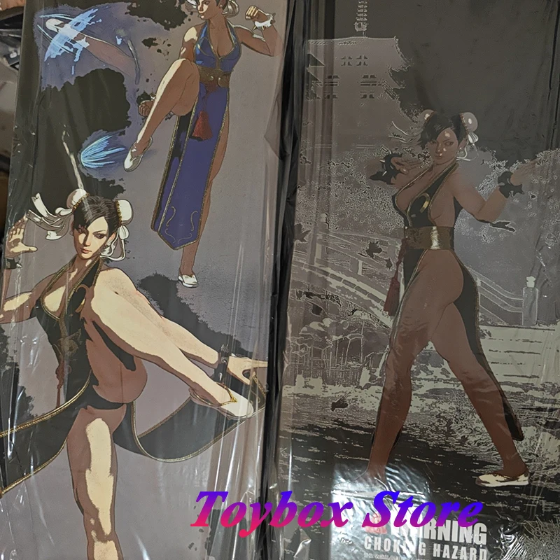 

PLAY TOY P023 1/6 Коллекционная фигурка Chun Li, черный, синий Cheongsam, тканевый дизайн, 12 дюймов, полный набор, фигурка женского истребителя