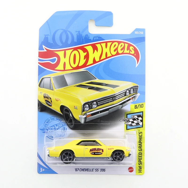 2021-183 Hot Wheels 67 CHEVELLE SS 396 Mini Alloy Coupe 1/64 Metal Diecast Model Car Kids Toys Gift