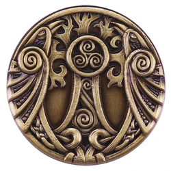 Tree of Life Triskelion Shamanic Odin Ravens Viking Celtic Enamel Pin Yggdrasil Crow Eternity Life Amulet Talisman Medallion
