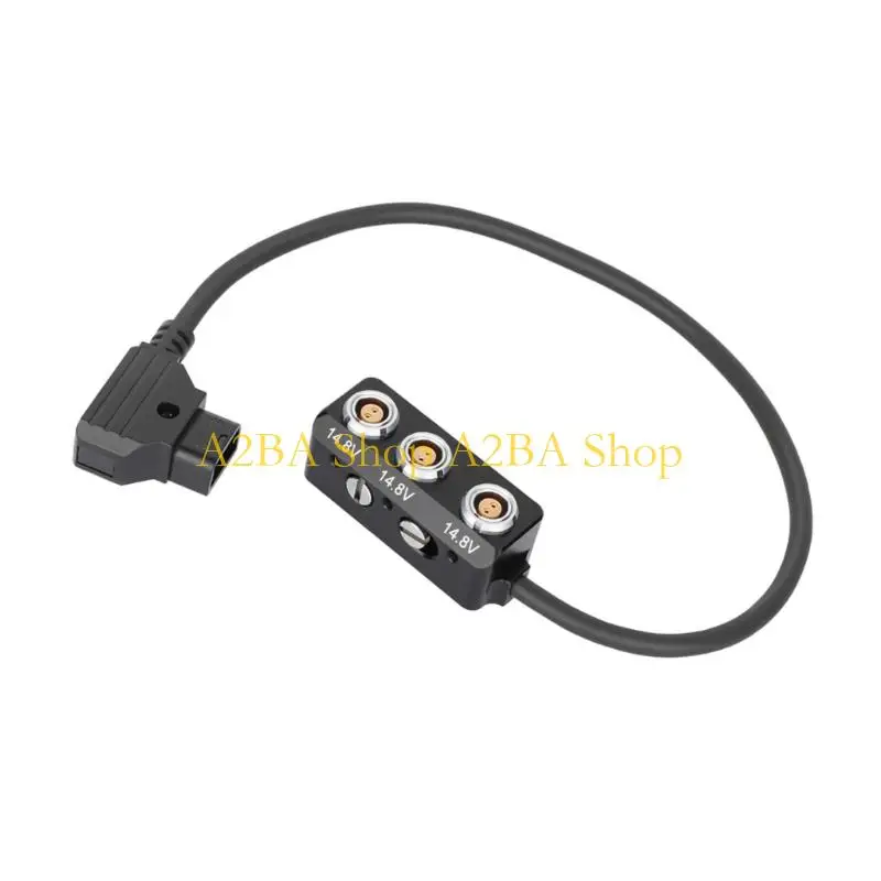 A2BA Camera Accessory D-Tap to Three 2-Pin 0B Supply Cable 14.8V Output for EVF