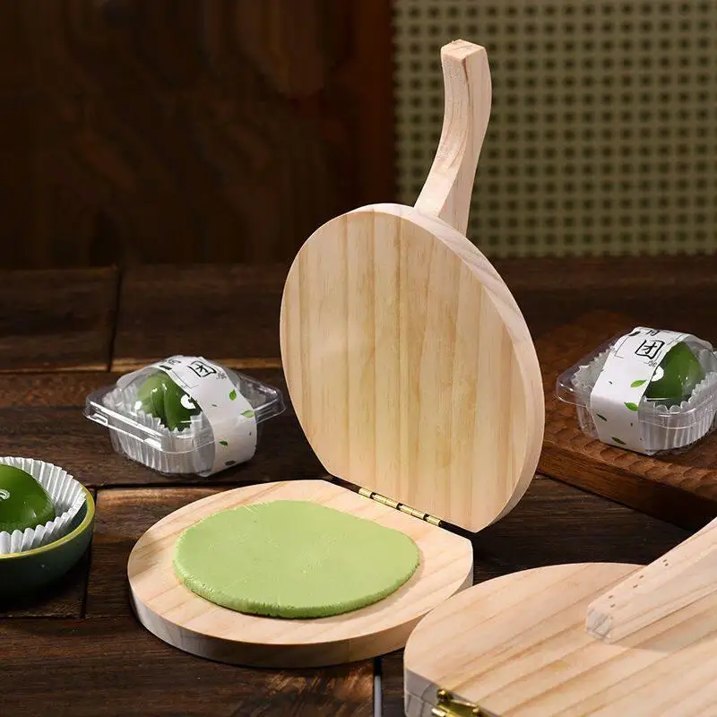 Solid Wood Dough Press Tool Quick Easy Dumpling Skin Presser Home Dumpling Wrapper Skin Making Mold Kitchen Pastry Baking Tools