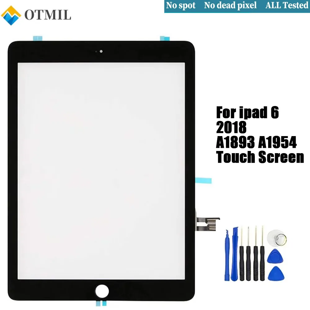 Screen for iPad 6 6th Gen 2018 A1893 A1954 Touch Screen Digitizer Panel Display for iPad 9.7 Inch 2018 with Home Button Tools