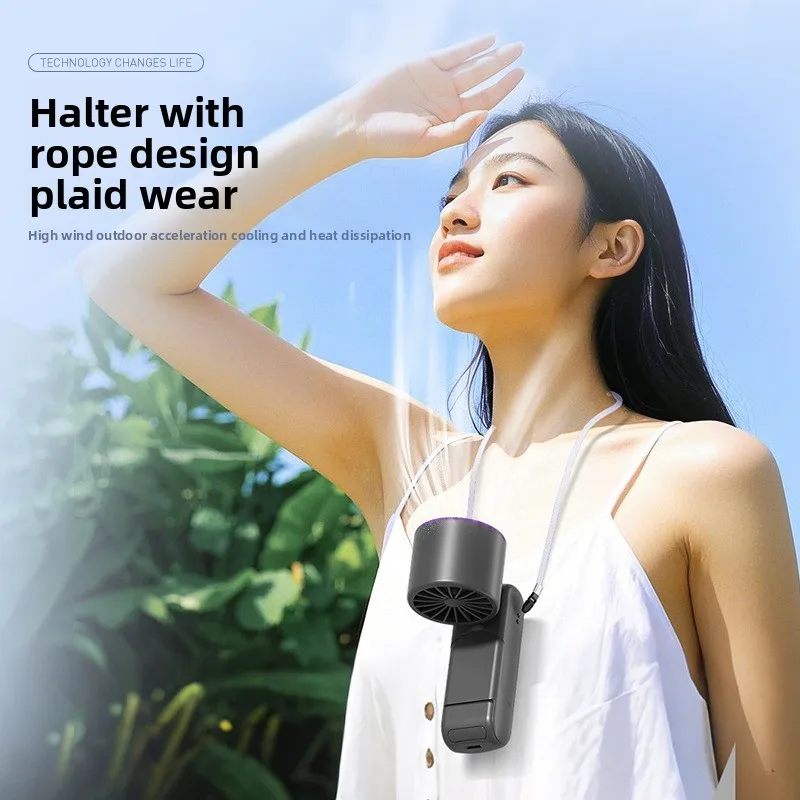 2025 Новый портативный портативный вентилятор с полупроводниковым охлаждением и 199 скоростями, цифровой дисплей, перезаряжаемый через USB