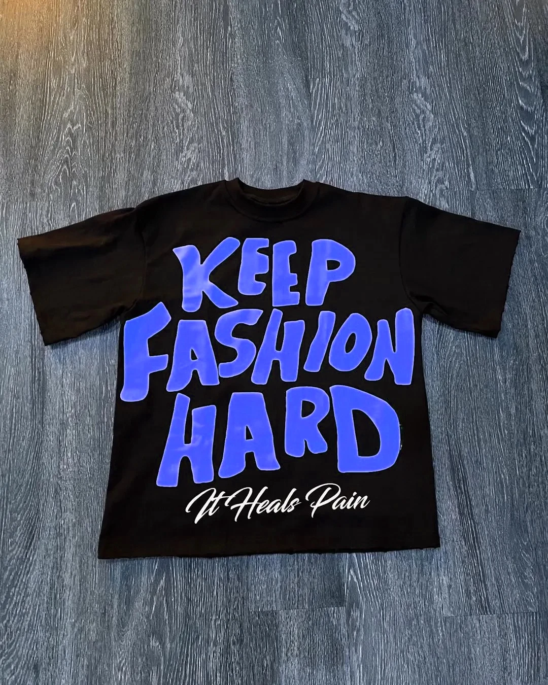 

American Harajuku Letter Graphic Short-sleeved Cotton T-shirt Men's Y2K Short-sleeved Retro Loose T-shirt Streetwear Men's Top