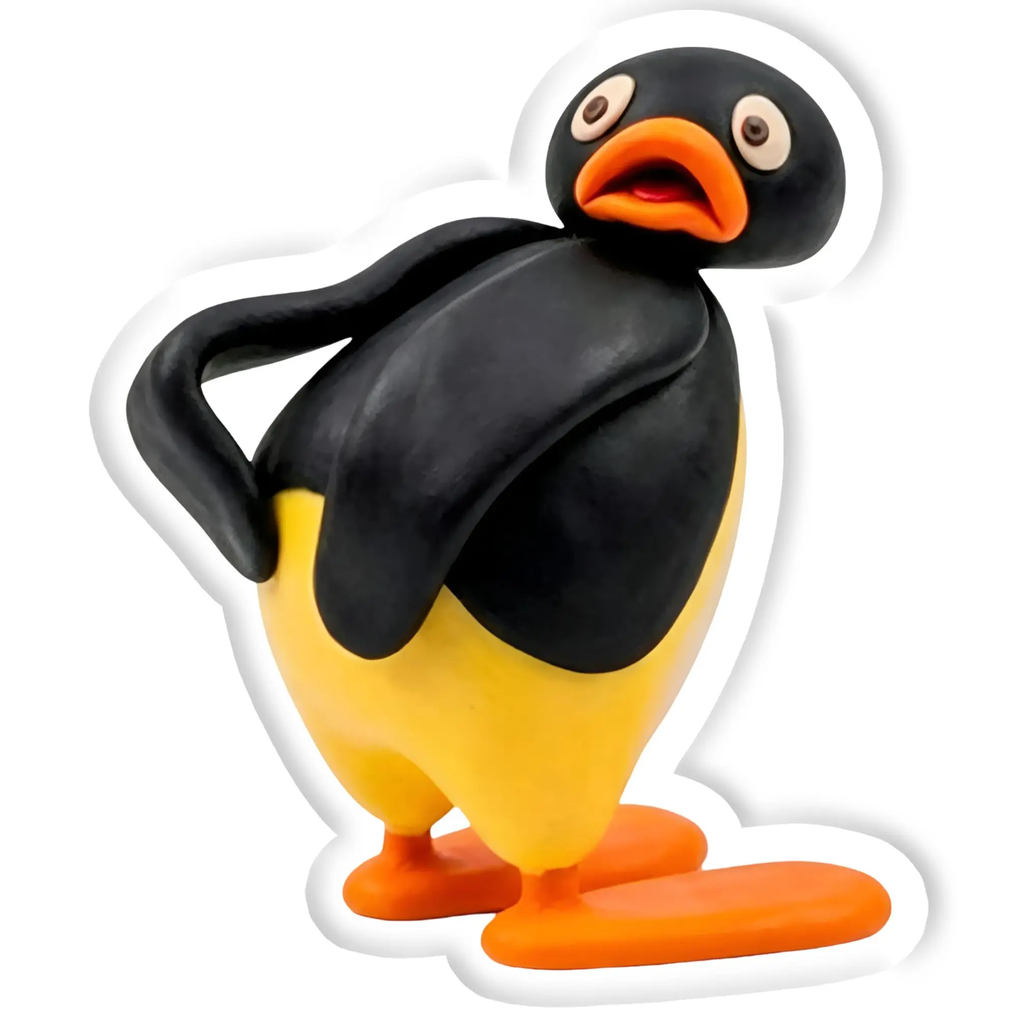 Custom P-Pingus Stuffed Pillow Cushion Swiss Children's Clay Animation Funny Soft Cushion DIY Throw Pillows For Sofa