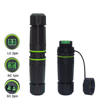 YXY Ceramic Ferrule Fiber Optic Connector - LC/SC Quick Connect IP68 Waterproof - Multimode/Single Mode Patch Cable Adapter