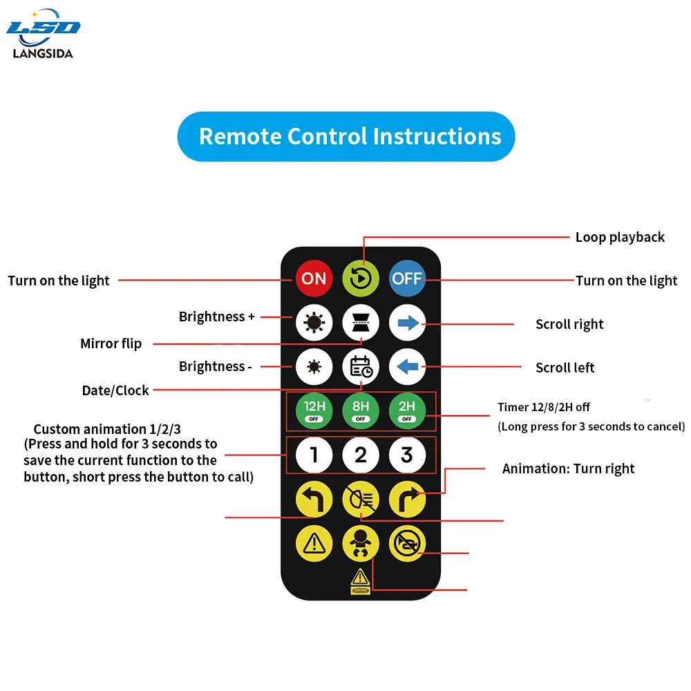 Schermo flessibile a LED, schermo morbido, lunotto posteriore per auto RGB a colori Devil's Eye, USB montato su auto fai da te, alta definizione, impermeabile