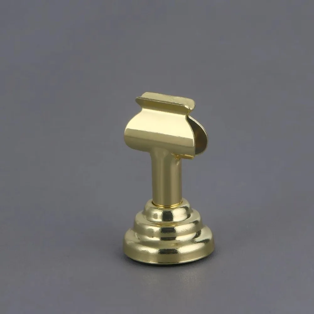 New Metal Table Number Holder Circular Base Reusable Desktop Display Clip Vertical Place Card Holder Restaurant Display