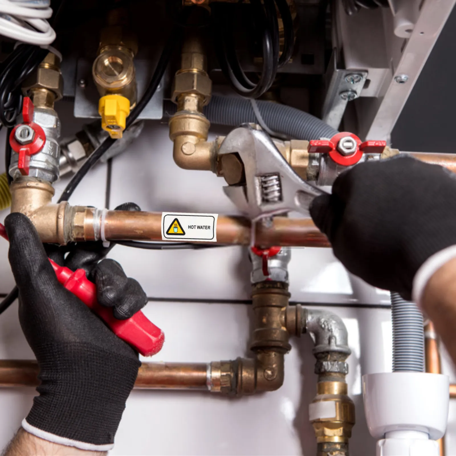 

Наклейка с предупреждением о безопасности, знак предупреждения о горячей воде, клейкая этикетка, четкая печать, устойчивая к воздействию погодных условий, сильная адгезия, универсальная.