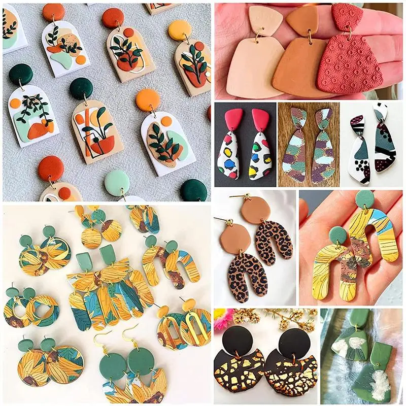 Polymer Clay Earring Cutter Set for DIY Jewellery Making