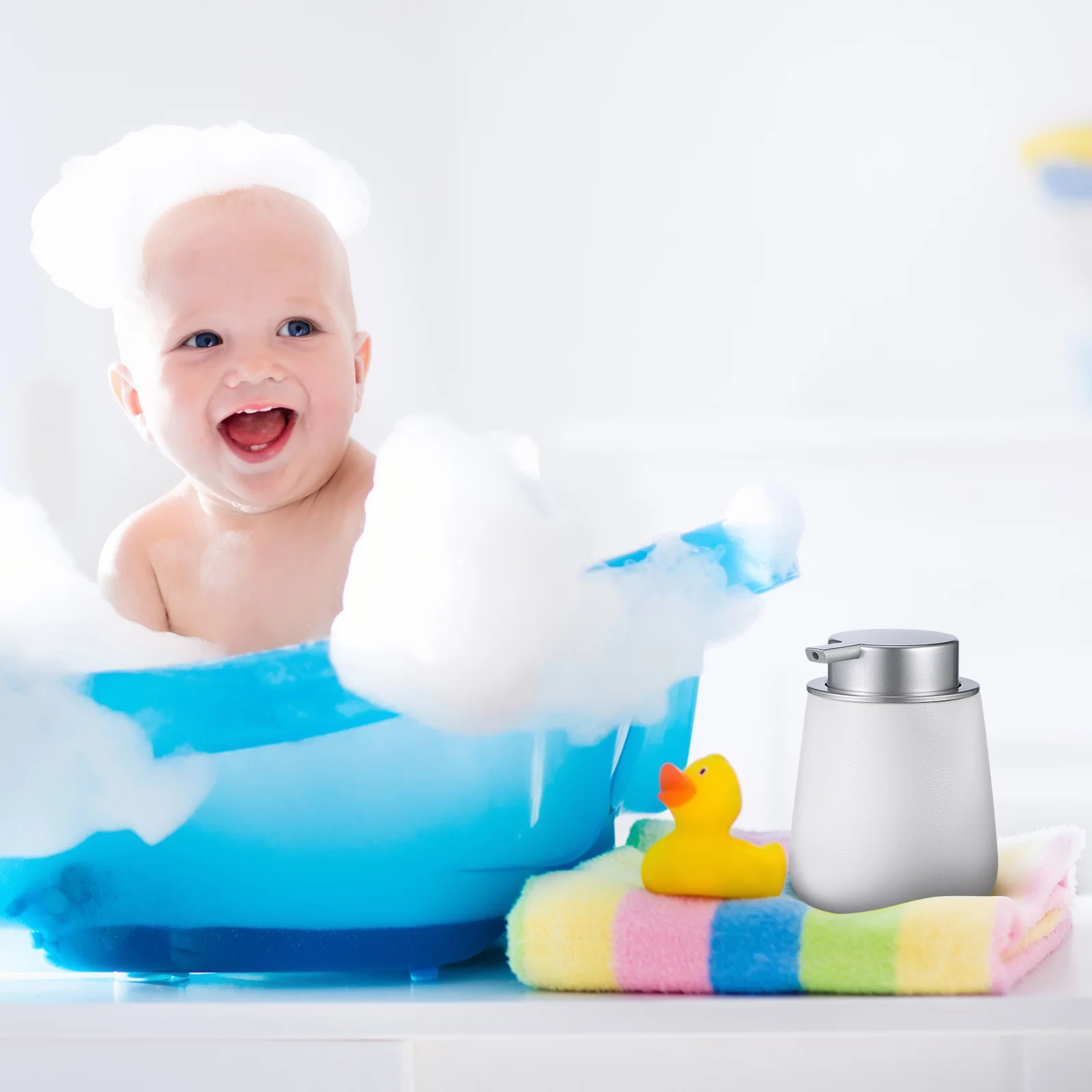 

Refillable Empty Lotion Pump Bottle Large Opening Leak Proof Soap Dispenser for Bathroom Shampoo Shower Gel Hand Soap