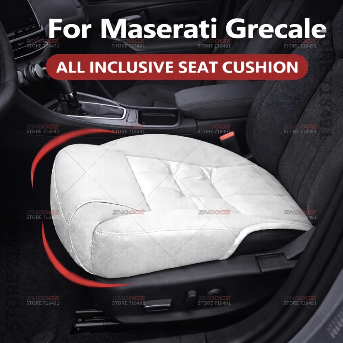 

Подушка-удлинитель для поддержки ног в автомобильном сиденье Maserati Grecale, из пены с эффектом памяти, аксессуар для интерьера автомобиля