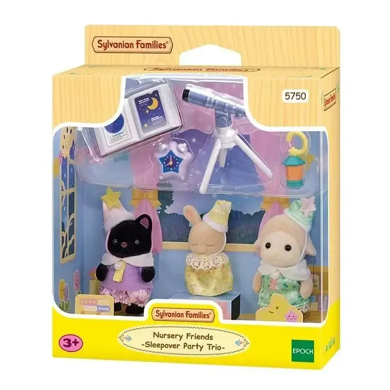 Ternurines Sylvanian Keluarga Tokoh Anime Set Keluarga Mainan Boneka Boneka Bayi Koleksi Ornamen Ruangan Dekorasi Gambar Hadiah Anak