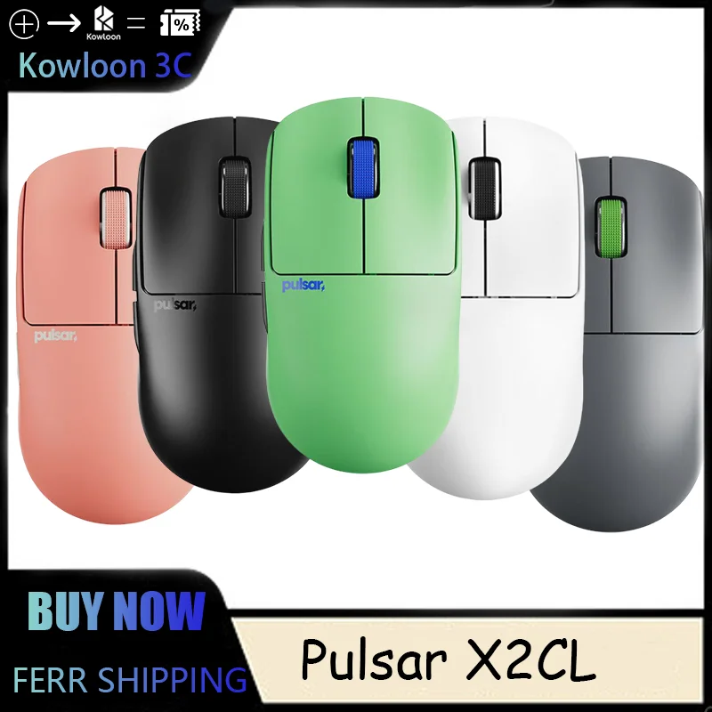 Pulsar X2 CrazyLight Gaming Mouse Lightweight Wireless XS-1 Sensor 8KHz Crazy Light 35g 750IPS X2CL 32000DPI  8000Hz  PIXART