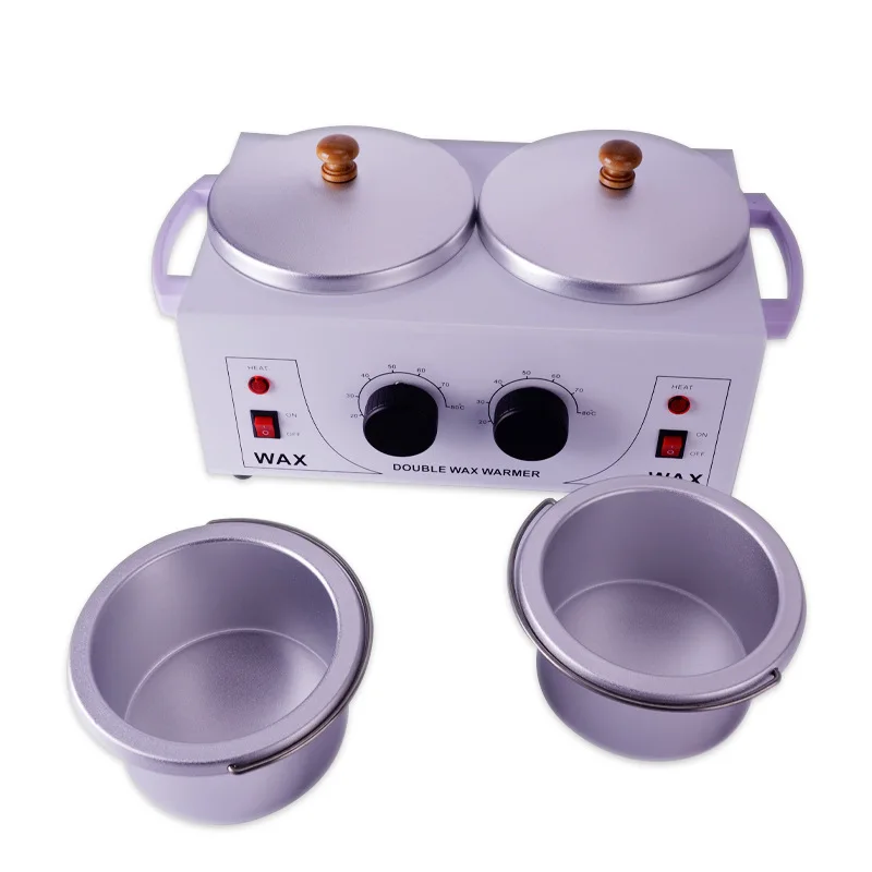 Professional Aluminum Wax Melting Pot Double-Sided Large Capacity Electric Hair Removal Machine for Hands Body Feet