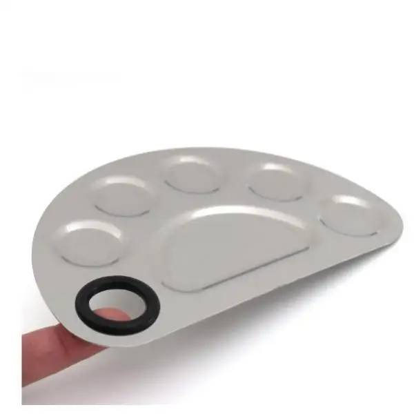 ミキシングツール、初心者用アイシャドウネイルミキシングトレイ、細かい仕上がり、美容アクセサリー、耐久性