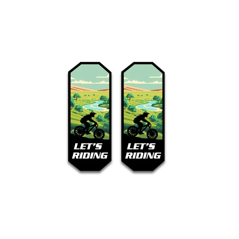 2pcs/set Bicycle Crossbeam Sticker Bike Personalized Sticker Decoration Waterproof Protective Stickers Bicycle Stickers - view 6