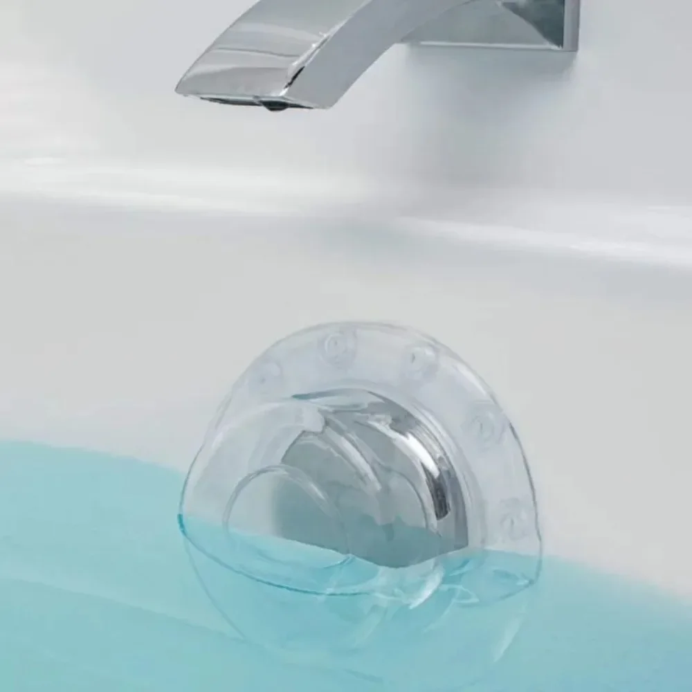 PVC Bath Overflow Drain Cover Anti-overflow Bathtub Tray Stopper Add Extra Inches Water for Tub Warmer Bathroom Accessories