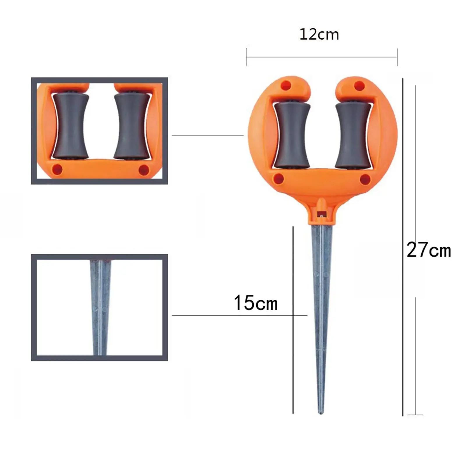 27cm Garden Hose Guide Holder Stake Durable Easily Install Accessory Flower Bed Protector Lawn Hose Support Tool for Gardening