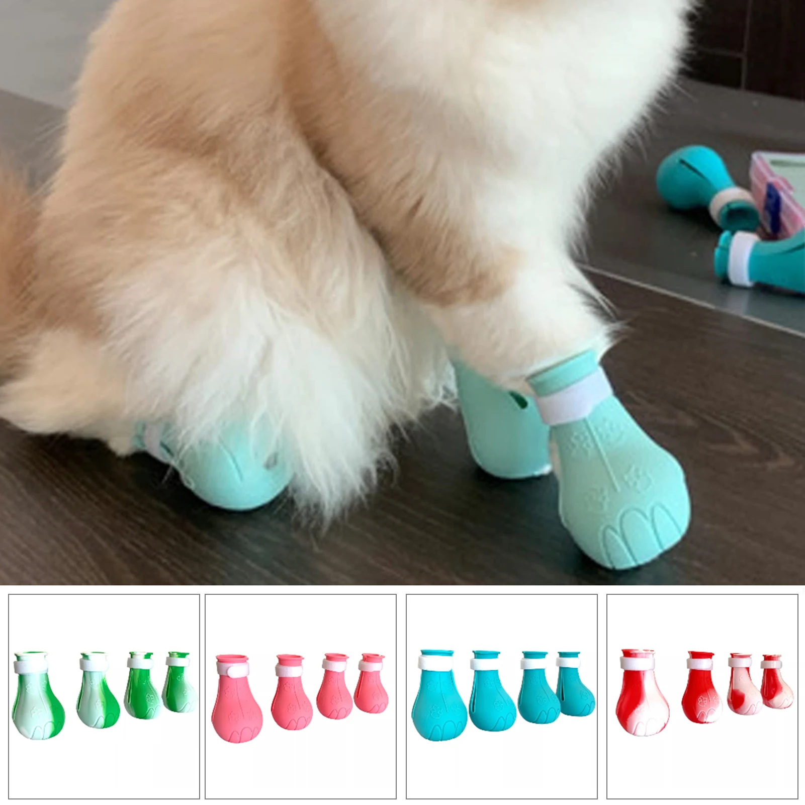 Anti-Scratch Cat Foot Cover Exterior Design Multifunctional Cat Foot Shoes Suitable for House Family Bathroom