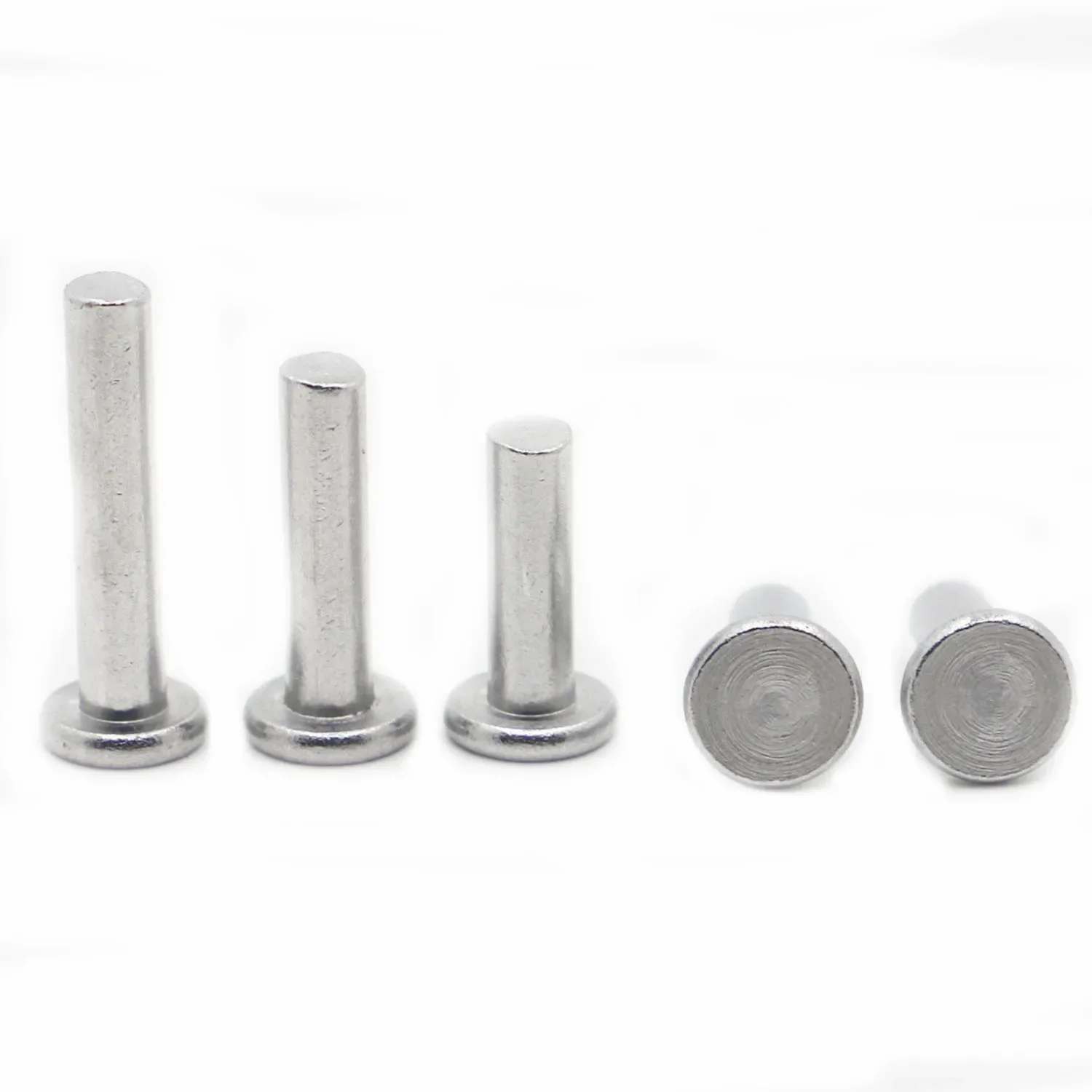 10-50pcs Flat Head Rivets M2 M2.5 M3 M4 M5 M6 M8 Aluminum Alloy Solid Rivet GB109