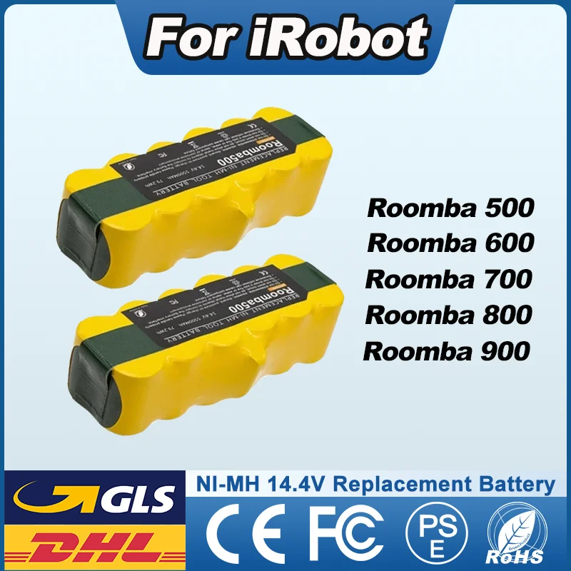 14,4 V Batterie Für iRobot Roomba 5500 mAh Batterie Für iRobot Roomba 500 600 700 800 900 Serie 620 650 770 780 580 Batterie