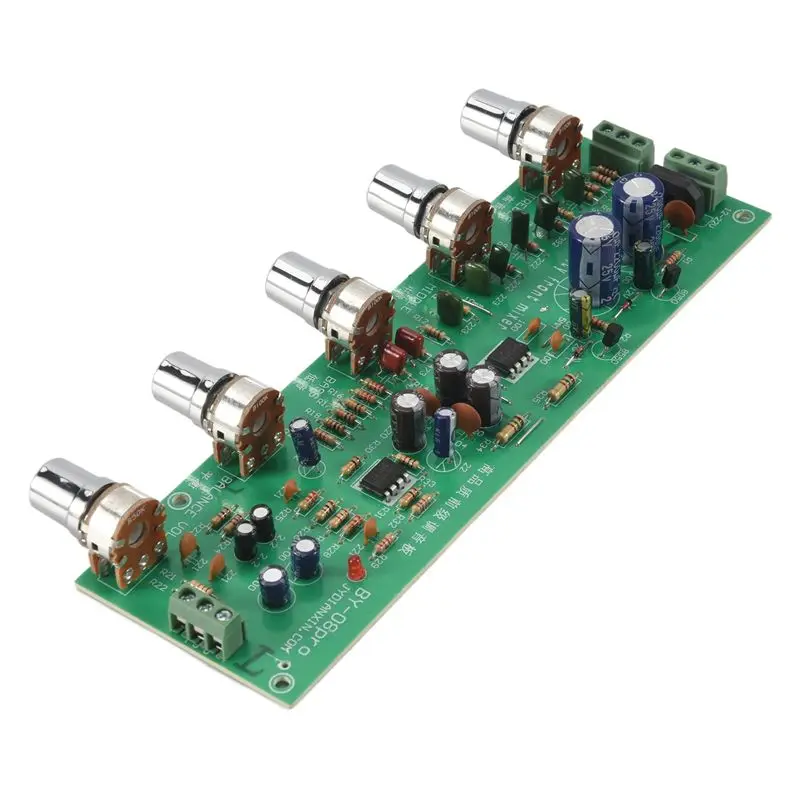 

Аудиопредусилитель Y43A-2.0 HIFI AN4558 с регулировкой басов, средних и высоких частот, готовая плата с контролем тембра