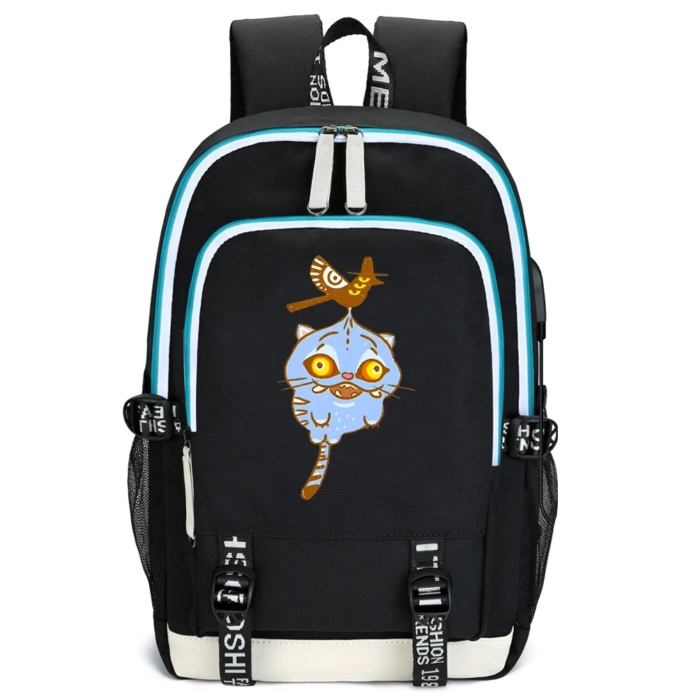 アニメ K-POP 悪魔ハンタータイガー通学アニメバックパックティーンエイジャーコンピュータ屋外ラップトップ旅行男の子女の子バッグ