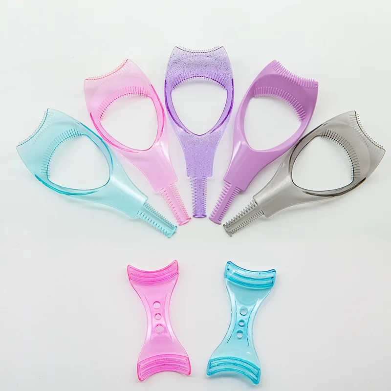 เครื่องมือขนตา 3 ใน 1 แต่งหน้ามาสคาร่าโล่ยามดัดผม Applicator ท่องเที่ยว Helper การ์ดสร้างสรรค์เครื่องมือแต่งหน้าความงามเครื่องสําอางเครื่องมือ