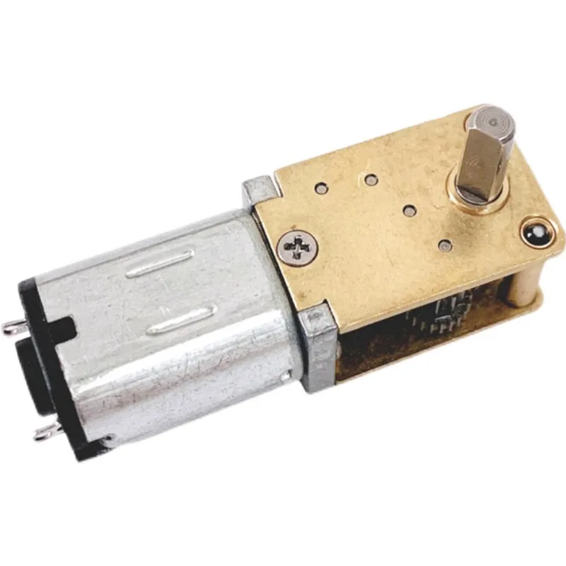 DC 3V 6V 12V dual-axis N20 all-metal geared motor, vertical 90 degree N20 worm geared motor