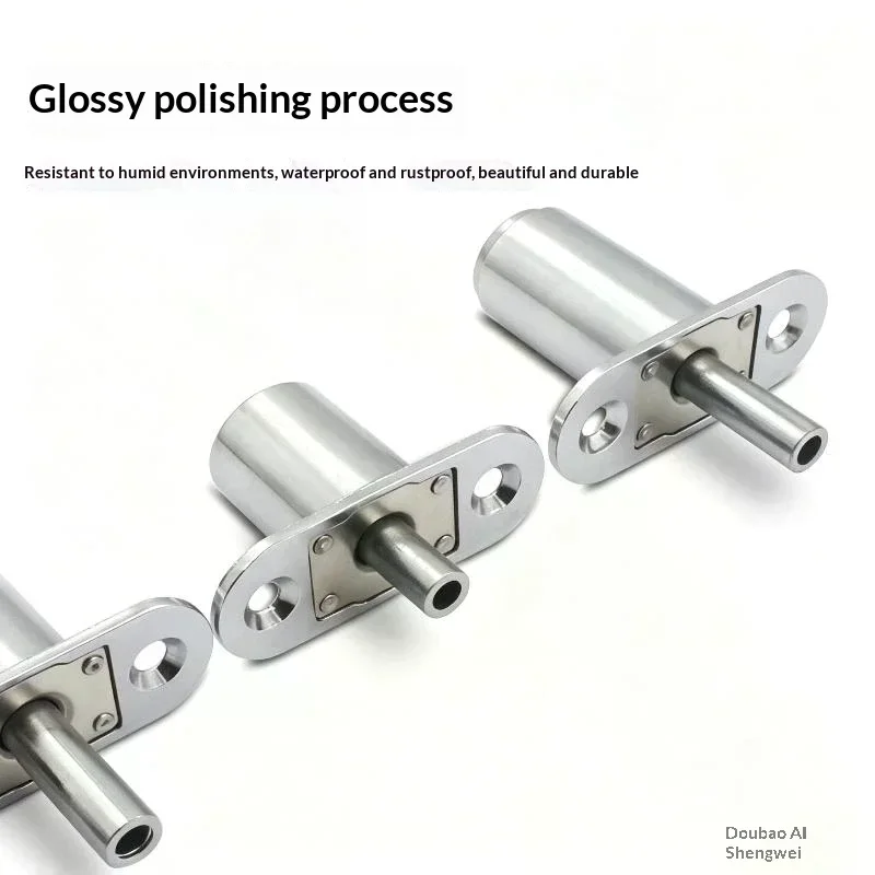 Press-Type Sliding Door Lock, Zinc Alloy Plunger Lock for Cabinet, Drawer & Wardrobe Security