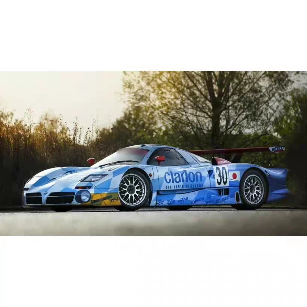 TC390 1/10 N390 GT1 RC الانجراف هيكل السيارة الشفاف (190 مم العرض) لـ Tamiya TT01/TT02 كيوشو Hsp Mst (257 مم قاعدة عجلات)