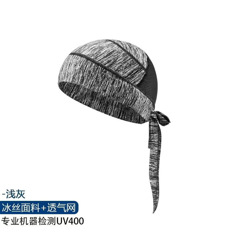 Summer icesilk sunscreen headscarf riding motorcycle breathable pirate hat outdoor running fishing equipment mountaineering hat