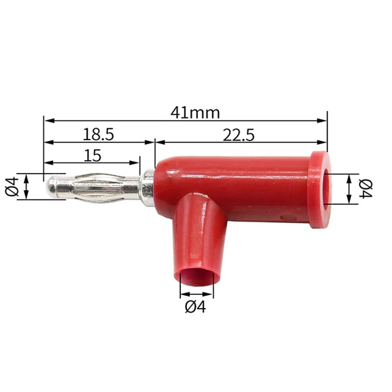 1/5/10PCS 4MM Banana Plug Stackable Pure Copper Screw Type Without Welding Audio Multimeter Pen Plug Connector