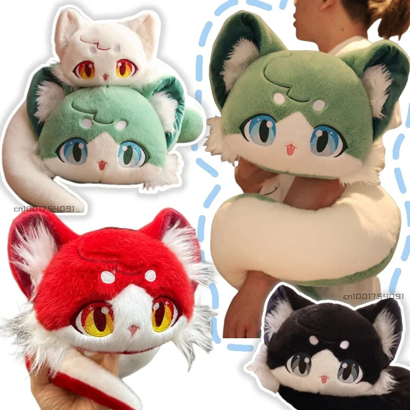 1.2M Fairy Tale Snake Immortal Plushie Stuffed Anime Figure Game Doll Fox Face Snake Plush Toy for Kids Birthday Gift