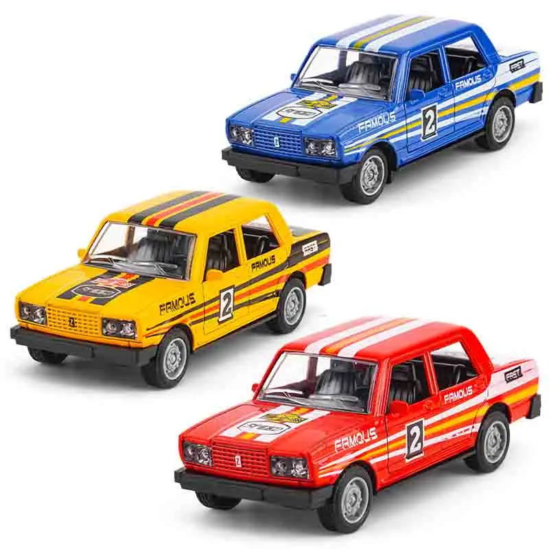 

Children's Toy Boy Early Education Simulation Toy Car Model Alloy Lada Car Taxi Gift