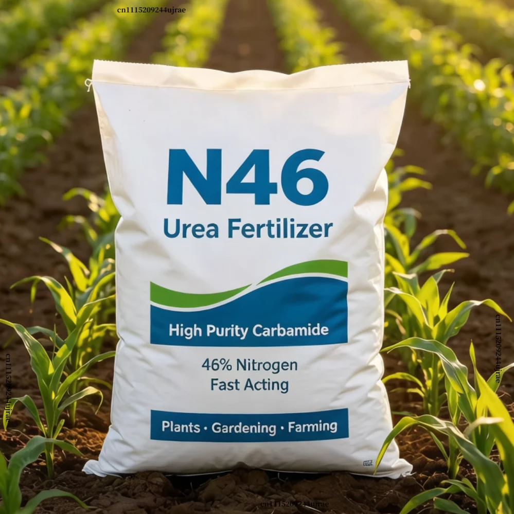 N46 Urea Fertilizer, High Purity Carbamide 46% Nitrogen Fast Acting Agricultural Fertilizer for Plants Gardening Farming