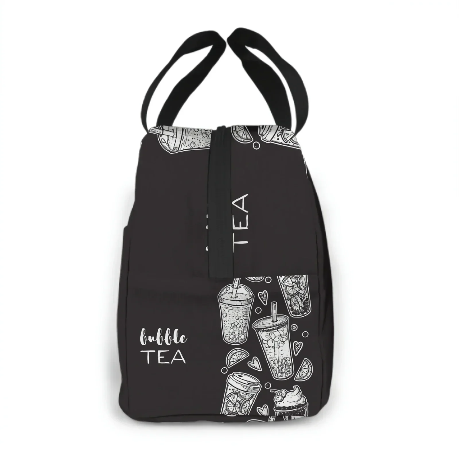 Bubble Tea Cocktail isolato a mano Lunch Bag lunch box contenitori per donna uomo Shopping Office School Picnic