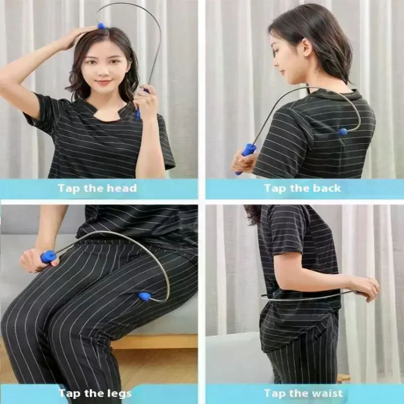 Trigger Point Massage Tool, Shoulder Neck Back Leg Handheld Self Massager, Manual Massage Cane, Hook, Muscle Knot Remover 1Pcs