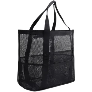 Women Swimming Storage Bag Large Capacity Shoulder Pack Beach Portable Mesh Bag Handbags Travel Bathing Pack