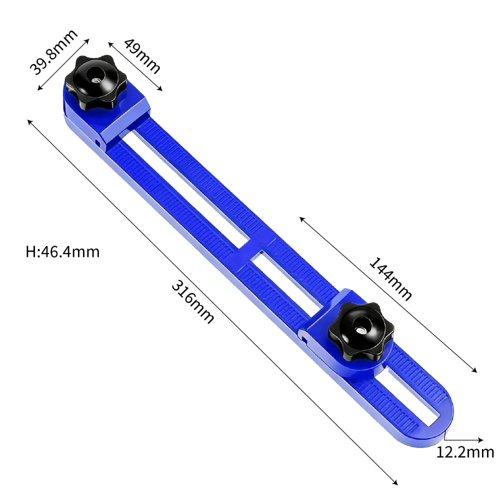 Adjustable Cutting Machine Base Guide Rail ABS High-Quality Circular Saw Milling Positioning Clamp Woodworking Fixing Bracket